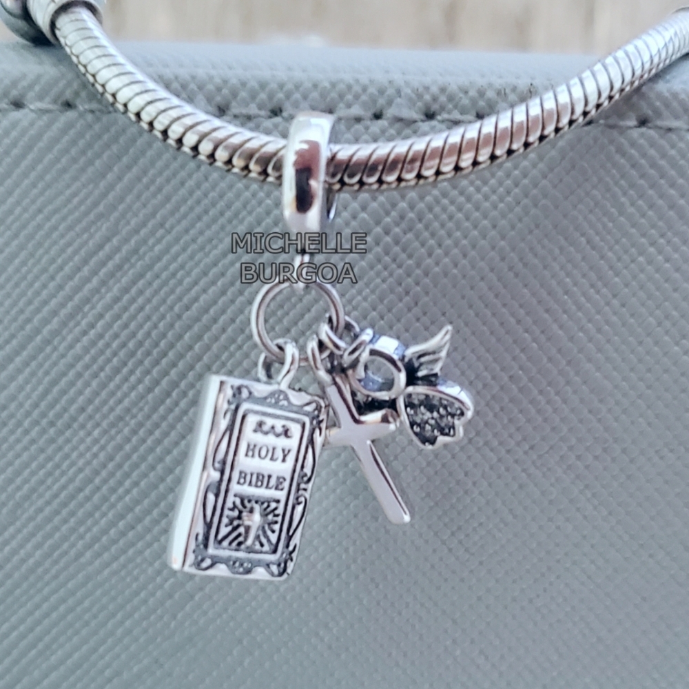 Michelle Burgoa Silver Charm Bracelet
